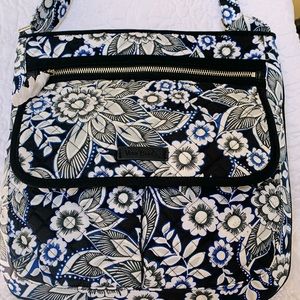 Vera Bradley Iconic Mailbag - Snow Lotus Fabric